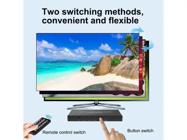 Alt view image 6 of 7 - Vszerda 1080P HDMI 4x1 Quad Multi-viewer Segmentation Converter Screen Splitter Compliant with HDMI 1.3a