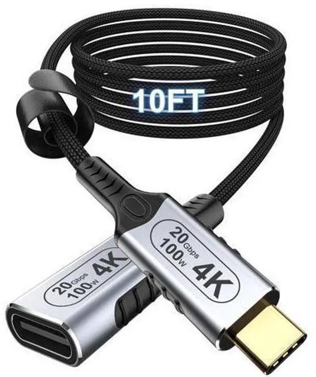 Main image of Vszerda USB C Extension Cable 10ft/3M, 100W Charging/USB c 3.2 Extension Cable, high Speed 20gbps Data Transfer/4K Video USBC 3.2 Type C Extender Cord, usbc Female to usbc Male