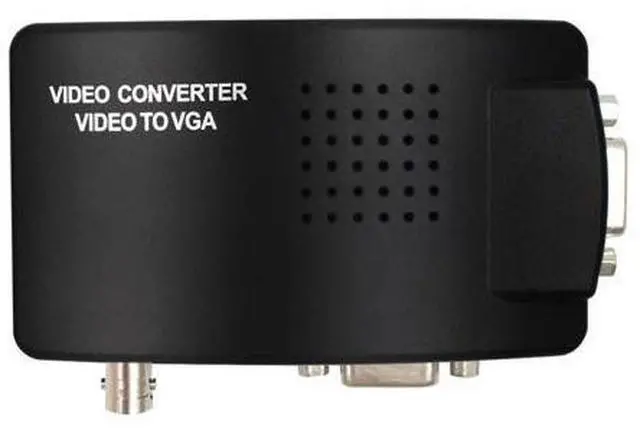 Main image of Vszerda Portable BNC to VGA Video Converter Composite S-Video Input to PC VGA Out Adapter Digital Switch Box for PC MACTV Camera DVD DVR