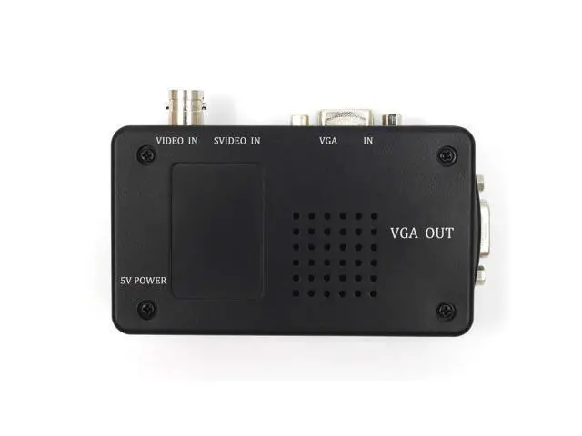 Alt view image 4 of 7 - Vszerda Portable BNC to VGA Video Converter Composite S-Video Input to PC VGA Out Adapter Digital Switch Box for PC MACTV Camera DVD DVR