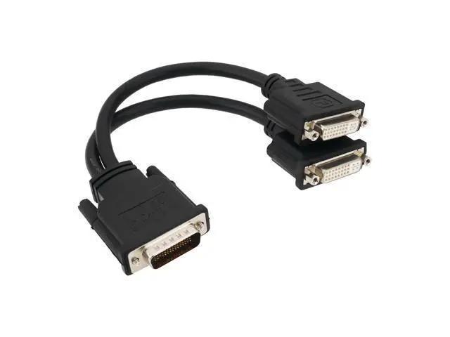 Main image of Vszerda 1Pc DMS-59 Male to Dual DVI 24+5 Female Splitter Extension Cable Suitable for Connecting Graphics Card Monitors with DMS-59 Ports (16cm)