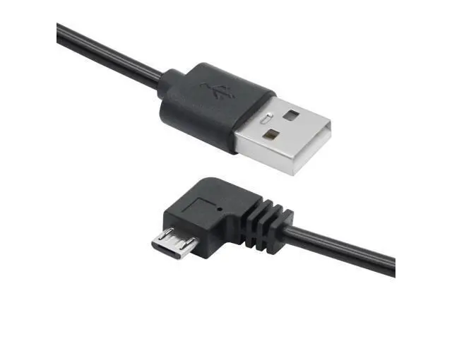Alt view image 2 of 7 - Vszerda 11FT 90 Degree Micro USB Power Cable, Left Angle Micro USB Dash Cam Charging Cord, for Car Dash Cam, Phones and Other Devices Charging