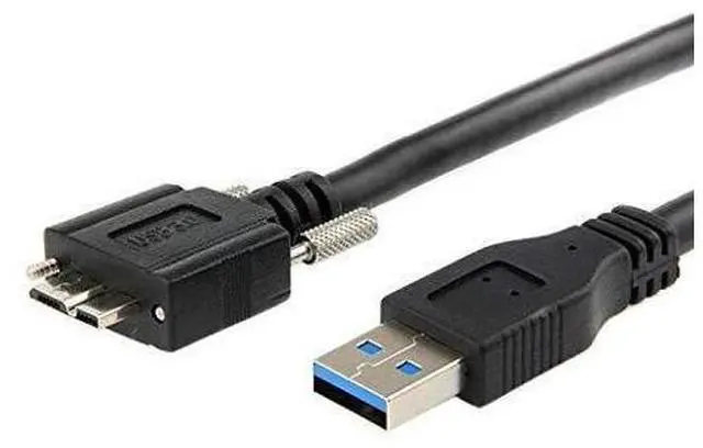 Alt view image 2 of 6 - Vszerda 3m USB 3.0 A Type Cable Male to Micro USB 3.0 B Male with Mount Panel Screws for Hard Disk Mobile Phone (3.0m)