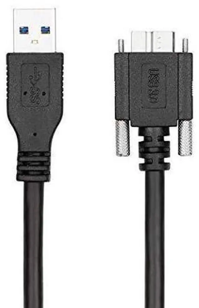 Alt view image 3 of 6 - Vszerda 3m USB 3.0 A Type Cable Male to Micro USB 3.0 B Male with Mount Panel Screws for Hard Disk Mobile Phone (3.0m)
