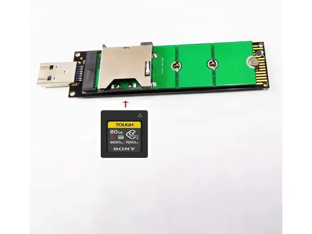 Alt view image 4 of 4 - Vszerda M.2 nVME M-Key Reader Card,Compatible with Sony CEA-G80T G160T CFexpress Type A Card