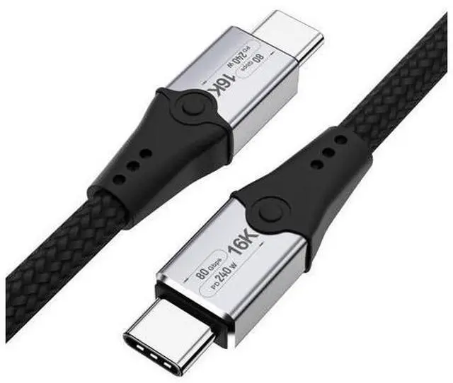 Main image of Vszerda 80 Gbps Data Transfer,USB 5 Cable 3.3 ft, Supports 16K/Dual8K HD Display, 240W Charging usb c to usb c monitor cable, Compatible with Thunderbolt 5,Thunderbolt 4, USB4, Thunderbolt 3 and USB-C