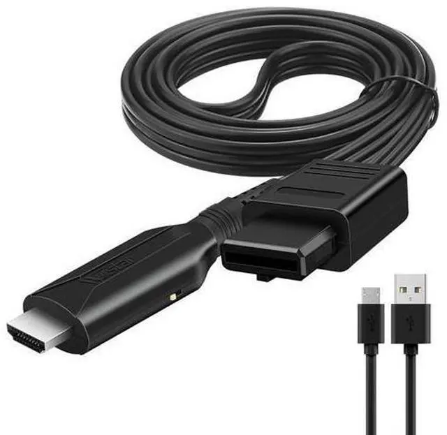 Alt view image 6 of 7 - Vszerda N64 to HDMI Converter Adapter Support Audio Video Output,HDMI Link Cable for N64 Modes,Plug and Play, Support HD 1080P/720P Display