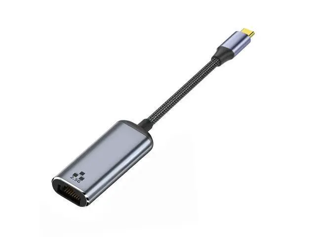 Alt view image 7 of 14 - Vszerda USB 3.1USB-C Type-C Male to 2500Mbps 2.5Gbps GBE Gigabit Ethernet Network LAN Cable Adapter for Laptop