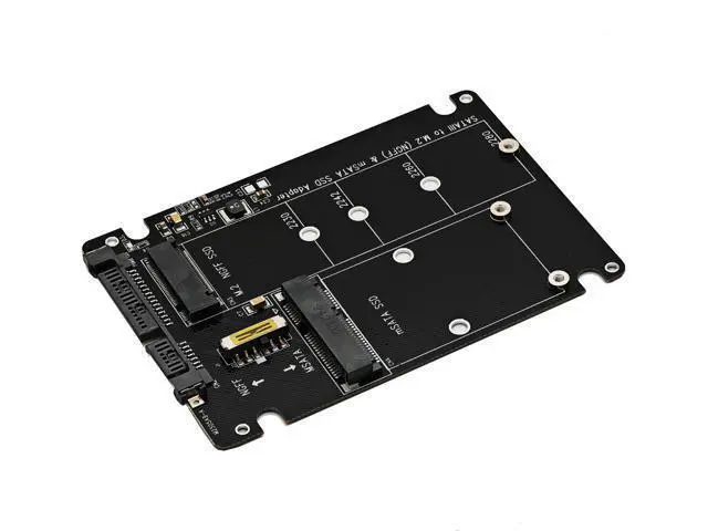 Alt view image 6 of 6 - Vszerda M.2 SATA 3.0,mSATA to SATA or USB Type C Adapter 2-in-1 Card Support mSATA or Ngff B Key SATA III SSD