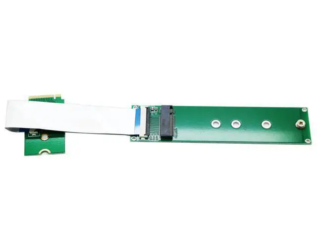 Alt view image 3 of 3 - Vszerda M.2 NVME 2242 to 2280 Extension Cable,NGFF M-Key PCIe SSD 2230 to 2280 Extender Card with Anti-electromagnetic Foiled Reversed Cable 10CMS