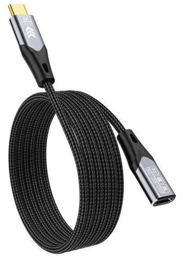 Main image of Vszerda USB-c Extension Cable 3.3FT/1M Compatible with Thunderbolt 4 Extension Cable high Speed 40Gbps Data Transfer, USB c Male to Female, 8K Display/Video 240W, for Docking Station
