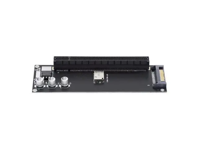 Alt view image 2 of 7 - Vszerda SFF-8612 SFF-8611 Oculink to PCIE PCI-Express 16x 4X Adapter with SATA Power Port for Mainboard Graphics Card