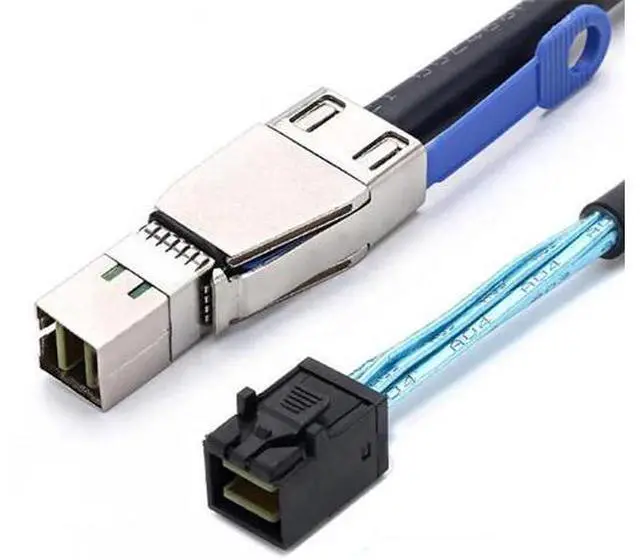 Main image of Vszerda Mini SAS SFF-8644 with IC to SAS SFF-8643 Server Connection Cable (1m)