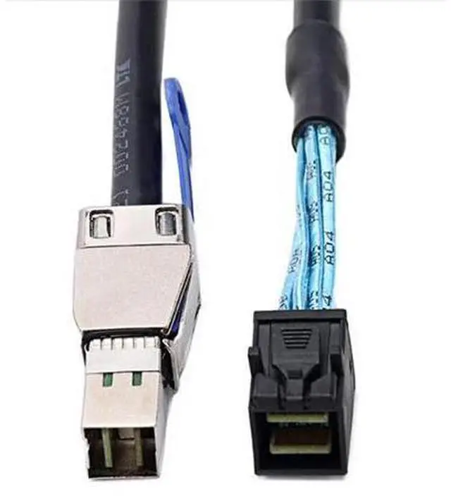 Alt view image 2 of 4 - Vszerda Mini SAS SFF-8644 with IC to SAS SFF-8643 Server Connection Cable (1m)