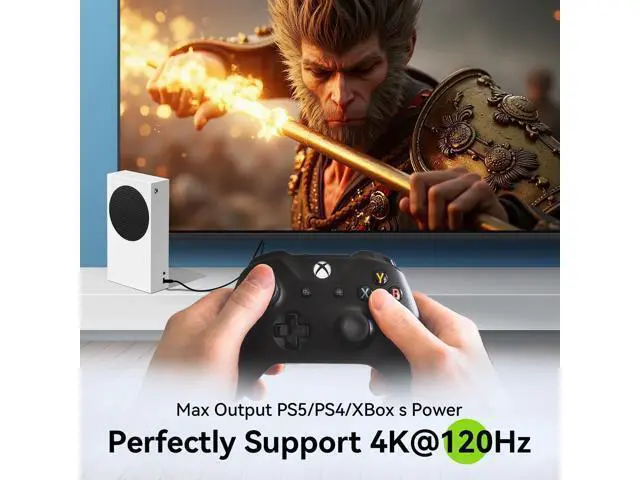 Alt view image 3 of 7 - FIBBR 8K HDMI 2.1 Cable 6ft/2m, 48Gbps High Speed HDMI Cord, Support 8K@60Hz 4K@120Hz 2K@240Hz eARC 3D Dynamic HDR 12Bit for PS4/PS5 Laptop Xbox Series Standard HDMI Port