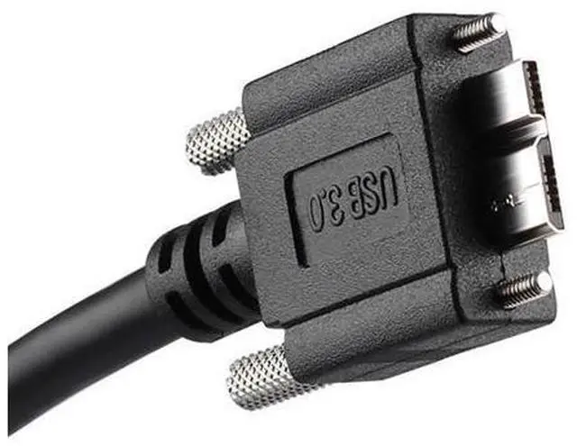 Alt view image 5 of 6 - Vszerda 3m USB 3.0 A Type Cable Male to Micro USB 3.0 B Male with Mount Panel Screws for Hard Disk Mobile Phone (3.0m)