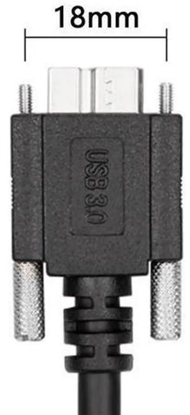 Alt view image 6 of 6 - Vszerda 3m USB 3.0 A Type Cable Male to Micro USB 3.0 B Male with Mount Panel Screws for Hard Disk Mobile Phone (3.0m)