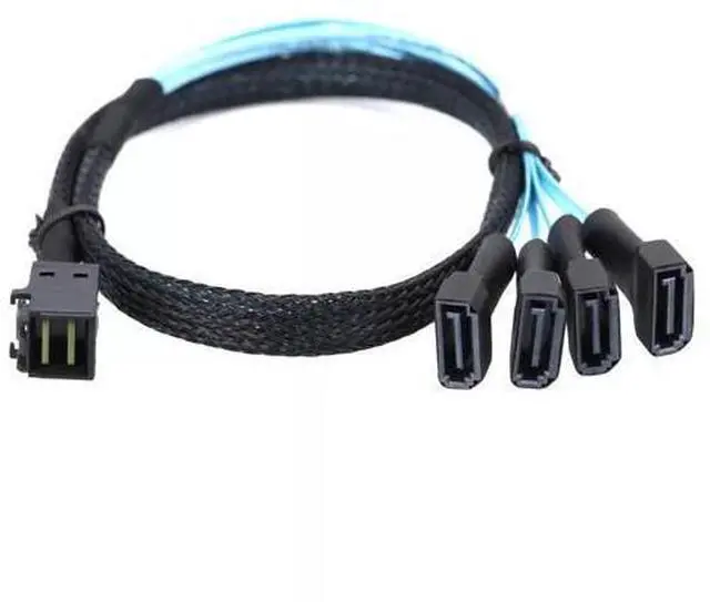 Main image of Vszerda Mini SAS HD SFF-8643 to 4 Ports SATA 7P Male Cable 50CM
