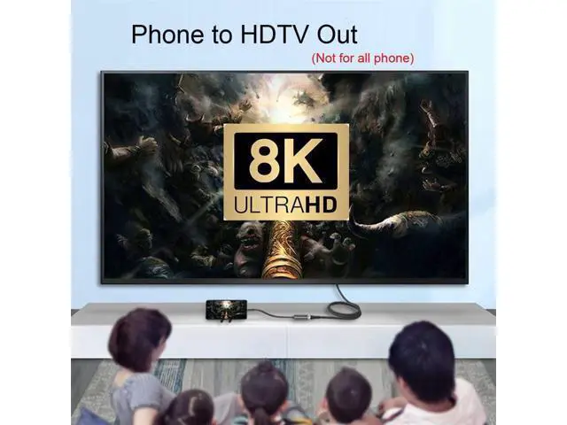 Alt view image 6 of 7 - Vszerda USB4 USB-C Type-C Source to Female HDMI 2.0 Cable Display 8K 60HZ UHD 4K HDMI Male Monitor