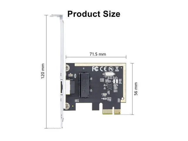 Alt view image 4 of 7 - Vszerda 1Gb PCIe Network Card, auto-Negotiation 10/100/1000Mb/s, Gigabit PCIe NIC with Realtek RTL8111H Chip, Single RJ45 Port, PCIe X1, 1G Ethernet LAN Network Card for Windows/Linux/MAC