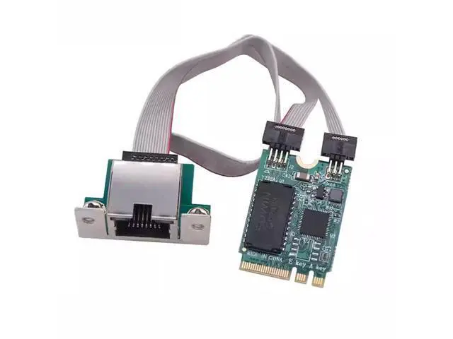Alt view image 4 of 7 - Vszerda 2.5Gbps 2500Mbps to 2230 NGFF A+E-Key GBE Gigabit 1000Mbps Ethernet Network LAN Cable Adapter for Desktop Motherboard