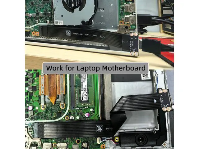 Alt view image 7 of 7 - Vszerda M.2 M-Key 2280 NGFF PCI-E4.0 to Oculink SFF-8612 SFF-8611 Host Cable 15cm for NVME U.2 SSD eGPU