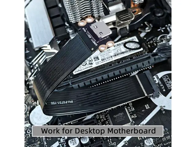 Alt view image 6 of 7 - Vszerda M.2 M-Key 2280 NGFF PCI-E4.0 to Oculink SFF-8612 SFF-8611 Host Cable 15cm for NVME U.2 SSD eGPU