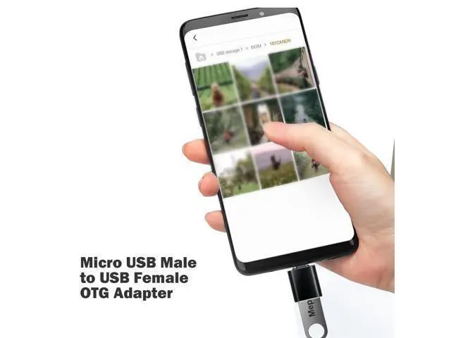 Alt view image 2 of 5 - Vszerda 5 Pack Micro USB to USB OTG Adapter, USB A to Micro USB, Compatible with S7 LG, Mouse, Flash Drive, Keyboard, Game Controller, Black