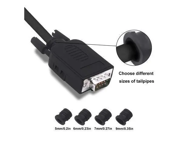 Alt view image 7 of 7 - Vszerda DB9 Male Solderless Connector Breakout Board RS232 D-SUB 9 Pin Serial Adapter Terminal Block with Case-2 Packs (Male)