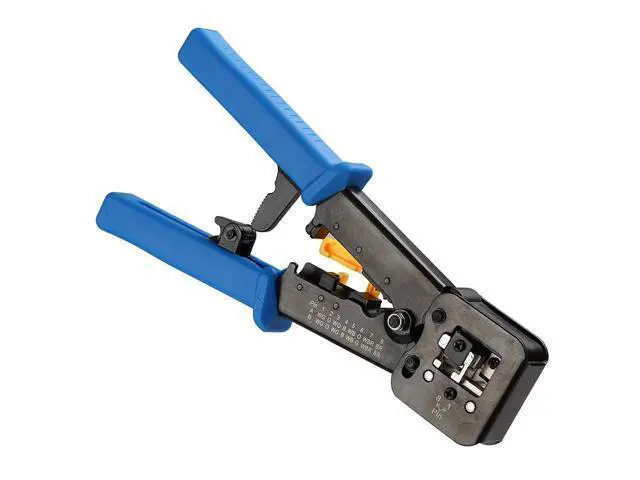 Alt view image 4 of 7 - Vszerda RJ45 Crimp Tool Pass Through Cat5 Cat5e Cat6 Crimping Tool for RJ45/RJ12 Regular