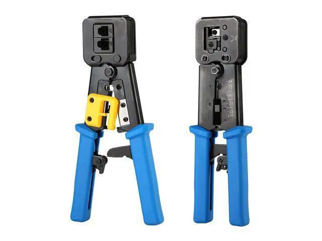 Alt view image 5 of 7 - Vszerda RJ45 Crimp Tool Pass Through Cat5 Cat5e Cat6 Crimping Tool for RJ45/RJ12 Regular