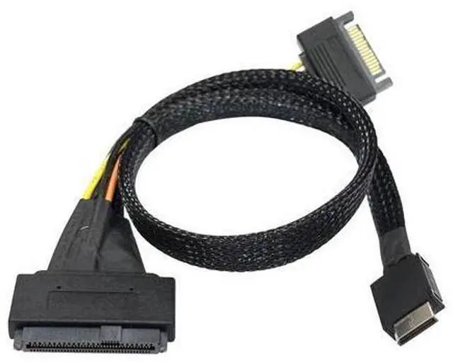 Main image of Vszerda Oculink to U.2 Adapter Cable, SFF-8611 (4i) to SFF-8639 (U.2) PCIe 4.0 x4 NVMe SSD Cable, for PCIe 4.0/3.0 SSD Hard Drive Enclosure, Server, Workstation (80cm)