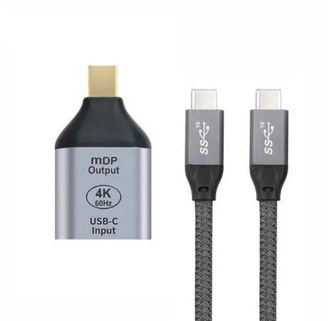Main image of Vszerda 10Gbps 100W Cable USB-C Type C Female Source to Mini Displayport DP Sink HDTV Adapter 4K 60hz 1080p for Tablet & Phone & Laptop