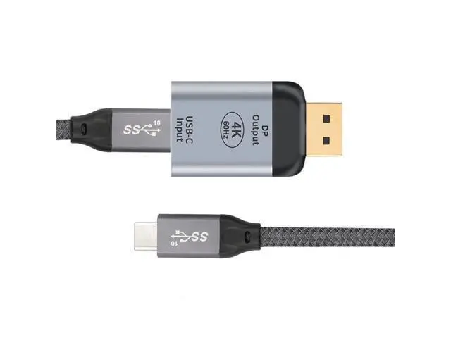 Alt view image 4 of 7 - Vszerda 10Gbps 100W Cable USB-C Type C Female Source to Displayport DP Sink HDTV Adapter 4K 60hz 1080p for Tablet & Phone & Laptop