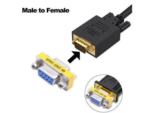 Alt view image 4 of 7 - Vszerda DB9 Gender Changer Solderless Connector Female to Female Adapter Mini RS232 D-SUB 9 Pin Serial Cable Coupler-4pcs