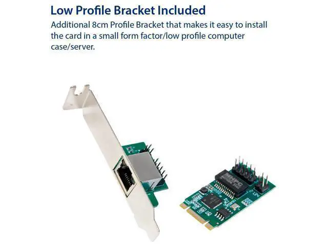Alt view image 4 of 6 - Vszerda 2.5 Gigabit Ethernet M.2 M+B Key Interface Card 10/100/1000/25000 Mbps RJ45 LAN Intel I225 Chipset,Black,SY-PEX24075