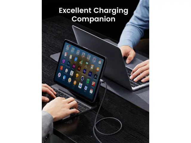 Alt view image 7 of 7 - UGREEN USB C to USB C Cable 3.3FT, 60W 2-Pack USB C Cable Nylon Braided Type C Cord for iPhone 17/16, Galaxy S25/S24/S23, Pixel 10/9, MacBook Air/Pro, Dell XPS, iPad Pro/Mini/Air, Switch, Steam Deck