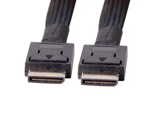 Alt view image 3 of 7 - Vszerda Straight Type Connector OcuLink PCI-Express SFF-8611 4i Male to PCIe SFF-8611 Male Data Active Cable for External eGPU SSD, 50cm