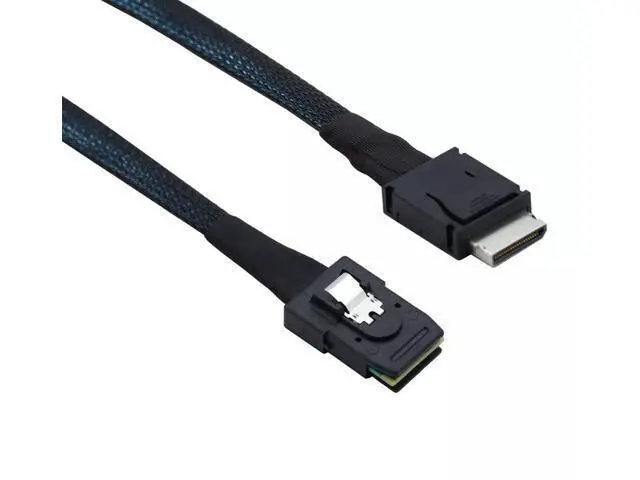 Alt view image 2 of 5 - Vszerda PCIE Oculink SFF-8611 4i to Mini SAS SFF-8087 Server Internal Connection Cable 100CM