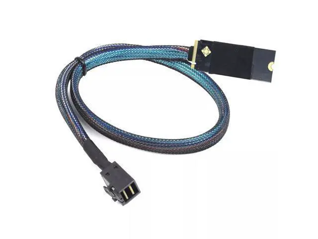 Alt view image 2 of 4 - Vszerda M.2(M-Key) SFF-8643 Contact to SAS SFF-8643 HD Server Conversion Cable 100CM