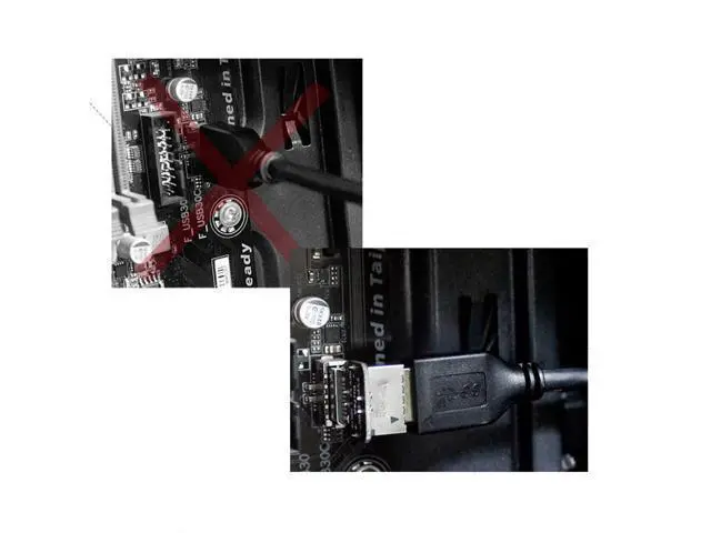 Alt view image 6 of 7 - Vszerda 2pcs USB 3.1 Front Panel Header Male to Female Type-E Motherboard Extension Data Adapter