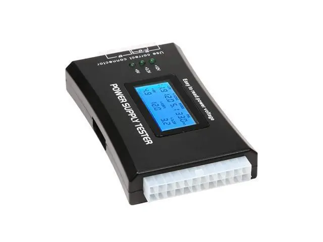 Alt view image 2 of 7 - Vszerda Power Supply Tester PC Computer LCD 20/24 Pin 4 PSU ATX BTX ITX SATA HDD Digital