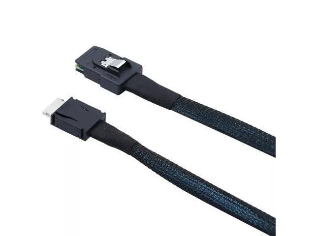 Alt view image 3 of 5 - Vszerda PCIE Oculink SFF-8611 4i to Mini SAS SFF-8087 Server Internal Connection Cable 100CM