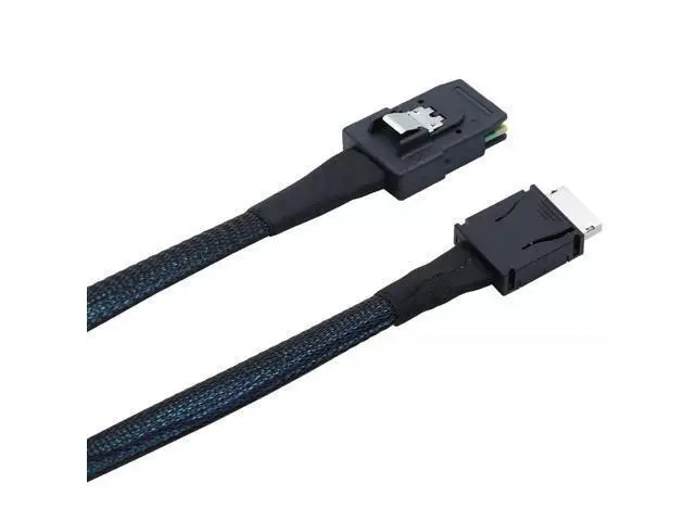Alt view image 4 of 5 - Vszerda PCIE Oculink SFF-8611 4i to Mini SAS SFF-8087 Server Internal Connection Cable 100CM