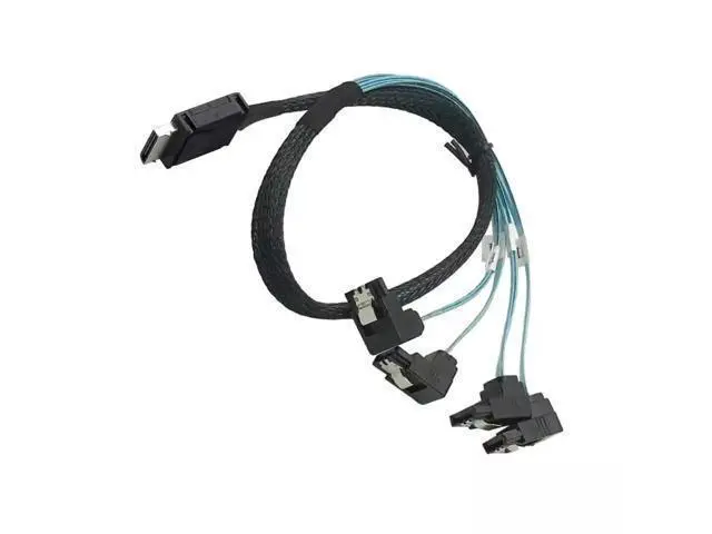 Alt view image 5 of 5 - Vszerda OCuLink PCI-Express SAS SFF-8611 4i to SATA 7P 90 Degree Adapter Cable 50CM
