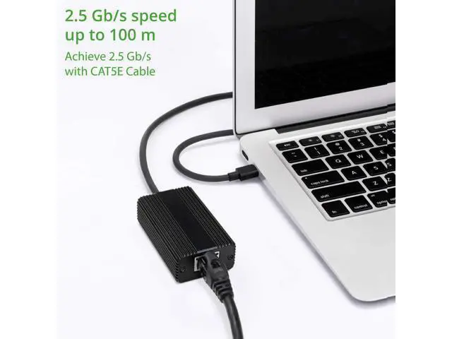 Alt view image 4 of 4 - Vszerda USB-C Type C 3.1 2.5 Gigabit Ethernet Adapter LAN RJ-45 10/100/1000/2500 (SD-ADA24064)