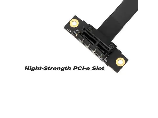 Alt view image 3 of 7 - Vszerda Dual 90Degree Right Angle PCIe 3.0 x1 Extension Cable High Speed PCI Express Gen 3 1x to x1 Riser Extender 10cm