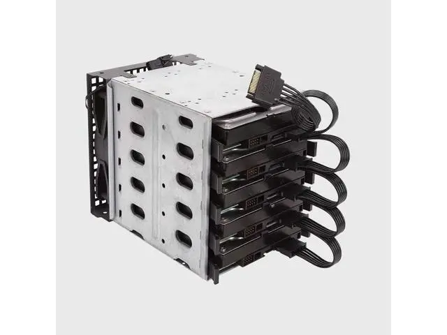 Alt view image 7 of 7 - Vszerda 2-Pack 15Pin SATA to 5 SATA Power Extension Cables Splitter for HDD/SSD - 21 Inches