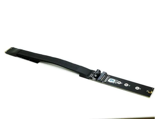 Alt view image 2 of 4 - Vszerda M.2 NVME PCIe 4.0 Extender,NGFF M-Key SSD Extention Card with Anti-electromagnetic Cable 15CMS
