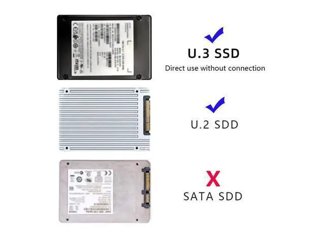 Alt view image 6 of 7 - Vszerda SFF-8639 NVME U.2 U2 PCIe 4.0 SSD Adapter Male to Female Extension 68pin PCI Express PCBA